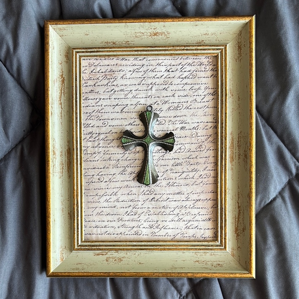 Framed Cross Wall Art